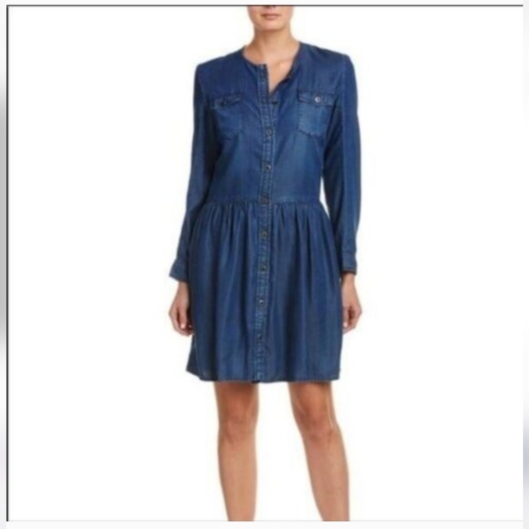 The Kooples Blue Long Sleeve Dress